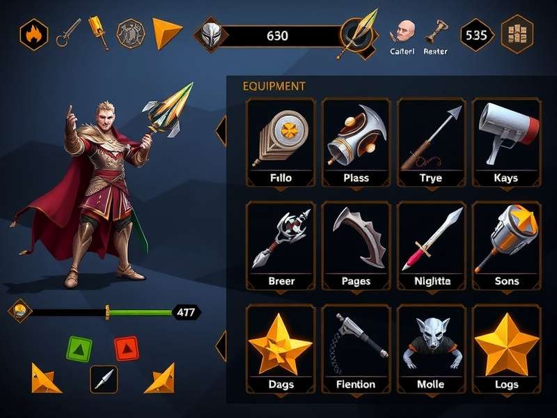 Archero Mighty Conquest character progression screen